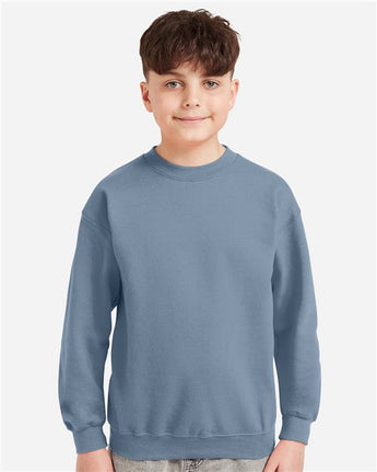 Pretreated Gildan SF000B Youth Softstyle Midweight Crewneck Sweatshirt - Lifestyle