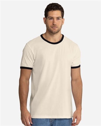 Pretreated Next Level 3604 Unisex Cotton Ringer Tee - Lifestyle