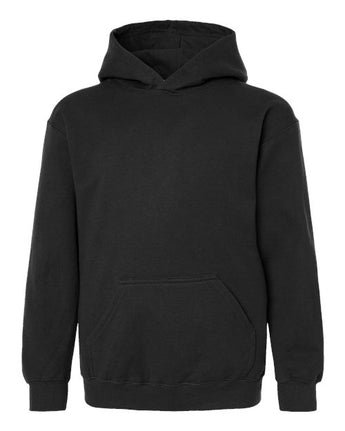 Pretreated Tultex 320Y Youth Hooded Sweatshirt - Black