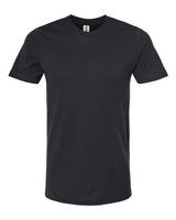 Pretreated Tultex 602CVC Unisex Combed CVC T-Shirt - Solid Black