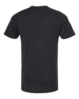 Pretreated Tultex 602CVC Unisex Combed CVC T-Shirt - Solid Black - Back