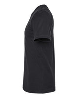 Pretreated Tultex 602CVC Unisex Combed CVC T-Shirt - Solid Black - Side
