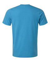 Pretreated Tultex 602CVC Unisex Combed CVC T-Shirt - Heather Aquamarine - Back