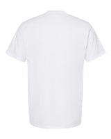 Pretreated Tultex 293 Unisex Heavyweight Jersey Pocket T-Shirt - White - Back