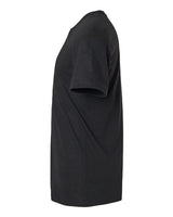 Pretreated Tultex 602CVC Unisex Combed CVC T-Shirt - Heather Black - Side