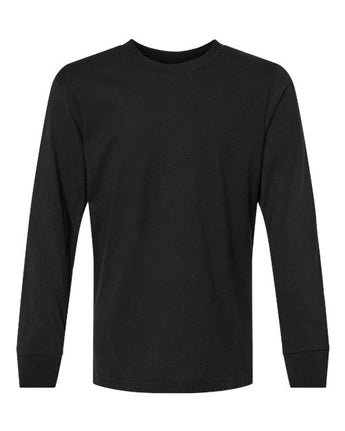 Pretreated Next Level 3311 Youth Cotton Long Sleeve Tee - Black