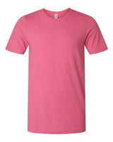 Pretreated Tultex 602CVC Unisex Combed CVC T-Shirt - Heather Charity Pink