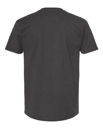 Pretreated Tultex 293 Unisex Heavyweight Jersey Pocket T-Shirt - Charcoal - Back