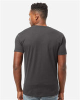 Pretreated Tultex 293 Unisex Heavyweight Jersey Pocket T-Shirt - Charcoal - On Model - Back