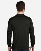 Pretreated econscious EC1500 Unisex Classic Long Sleeve T-Shirt - Black - On Model - Back