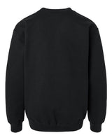Pretreated Gildan SF000B Youth Softstyle Midweight Crewneck Sweatshirt - Black - Back