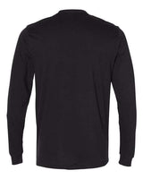 Pretreated Next Level 6411 Unisex Sueded Long Sleeve Tee - Black - Back