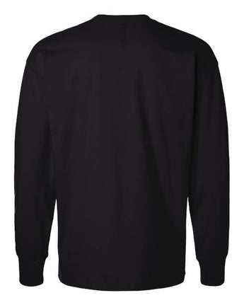 Pretreated Next Level 7211 Unisex Heavyweight Long Sleeve Tee - Black - Back