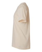 Pretreated Tultex 602CVC Unisex Combed CVC T-Shirt - Heather Cream - Side