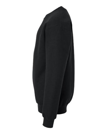 Pretreated Gildan SF000B Youth Softstyle Midweight Crewneck Sweatshirt - Black - Side