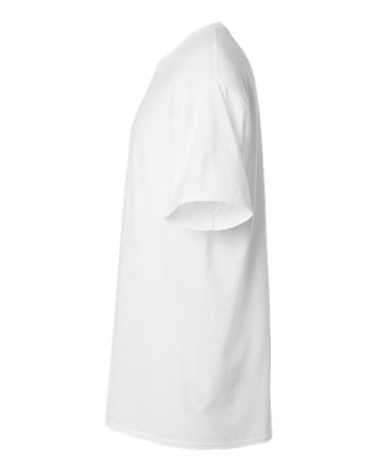 Pretreated Hanes 5280T Unisex Essential-T Tall T-Shirt - White - Side