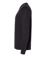 Pretreated Next Level 6411 Unisex Sueded Long Sleeve Tee - Black - Side
