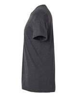 Pretreated Tultex 602CVC Unisex Combed CVC T-Shirt - Heather Dark Grey - Side