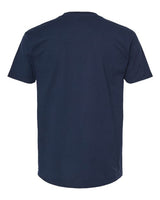 Pretreated Tultex 293 Unisex Heavyweight Jersey Pocket T-Shirt - Navy - Back