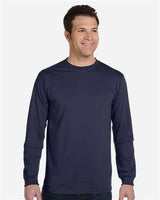 Pretreated econscious EC1500 Unisex Classic Long Sleeve T-Shirt - Pacific - On Model