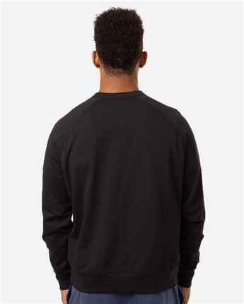 Pretreated econscious EC5200 Unisex Motion Crewneck Sweatshirt - Black - On Model - Back