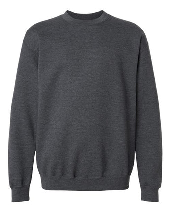 Pretreated Gildan SF000B Youth Softstyle Midweight Crewneck Sweatshirt - Dark Heather