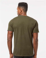 Pretreated Tultex 290 Unisex Heavyweight Jersey T-Shirt - Grape Leaf - On Model - Back