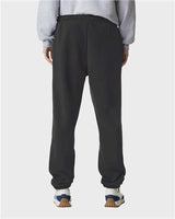 Pretreated American Apparel RF491 Unisex ReFlex Fleece Sweatpants - Black - On Model - Back