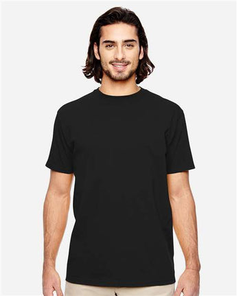 Pretreated econscious EC1000 Unisex Classic T-Shirt - Black - On Model