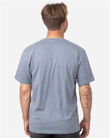 Pretreated econscious EC1070 Unisex Reclaimist Fiber Vibes T-Shirt - Basalt Grey - On Model - Back
