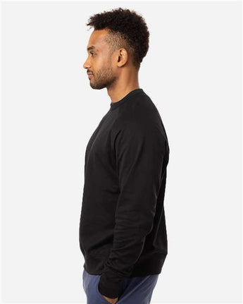 Pretreated econscious EC5200 Unisex Motion Crewneck Sweatshirt - Black - On Model - Side