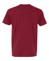 Pretreated Next Level 6410 Unisex Sueded Tee - Cardinal - Back