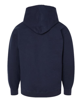 Pretreated Tultex 320Y Youth Hooded Sweatshirt - Navy - Back