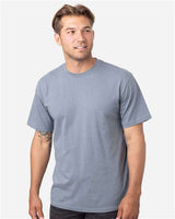 Pretreated econscious EC1070 Unisex Reclaimist Fiber Vibes T-Shirt - Basalt Grey - On Model - Side