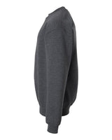 Pretreated Gildan SF000B Youth Softstyle Midweight Crewneck Sweatshirt - Dark Heather - Side