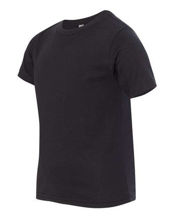 Pretreated Next Level 3312 Youth CVC Tee - Black - Side