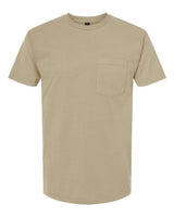 Pretreated Tultex 293 Unisex Heavyweight Jersey Pocket T-Shirt - Sand