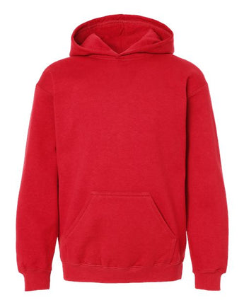 Pretreated Tultex 320Y Youth Hooded Sweatshirt - Red