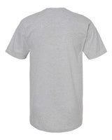 Pretreated Tultex 290 Unisex Heavyweight Jersey T-Shirt - Heather Grey - Back