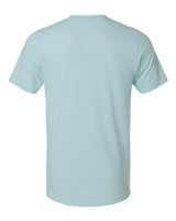 Pretreated Tultex 602CVC Unisex Combed CVC T-Shirt - Heather Ice Blue - Back