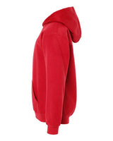 Pretreated Tultex 320Y Youth Hooded Sweatshirt - Red - Side