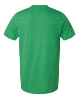 Pretreated Tultex 602CVC Unisex Combed CVC T-Shirt - Heather Kelly - Back