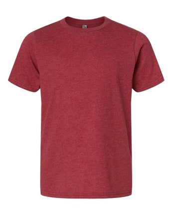 Pretreated Next Level 3312 Youth CVC Tee - Cardinal