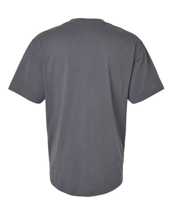 Pretreated American Apparel 5389 Unisex Sueded Tee - Sueded Asphalt - Back