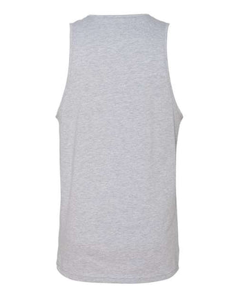 Pretreated Next Level 3633 Unisex Cotton Tank - Heather Grey - Back
