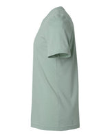 Pretreated Tultex 602CVC Unisex Combed CVC T-Shirt - Heather Light Sage - Side