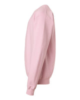 Pretreated Gildan SF000B Youth Softstyle Midweight Crewneck Sweatshirt - Light Pink - Side