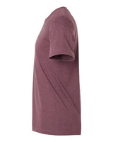 Pretreated Tultex 602CVC Unisex Combed CVC T-Shirt - Heather Maroon - Side