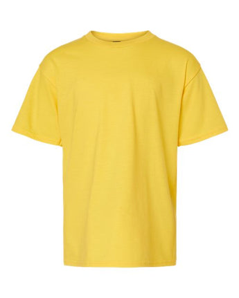 Pretreated Gildan 64000BCVC Softstyle CVC Youth T-Shirt - Daisy Mist