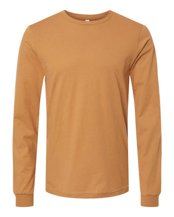 Pretreated BELLA+CANVAS 3501 Unisex Jersey Long Sleeve Tee - Toast
